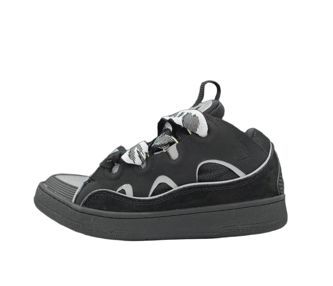 Lanvin Curb Lace-Up Sneakers