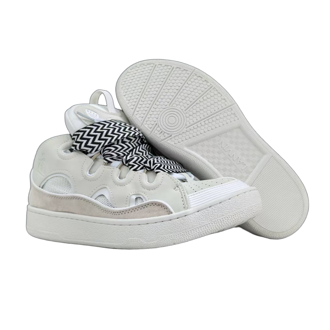 Lanvin Curb Lace-Up Sneakers