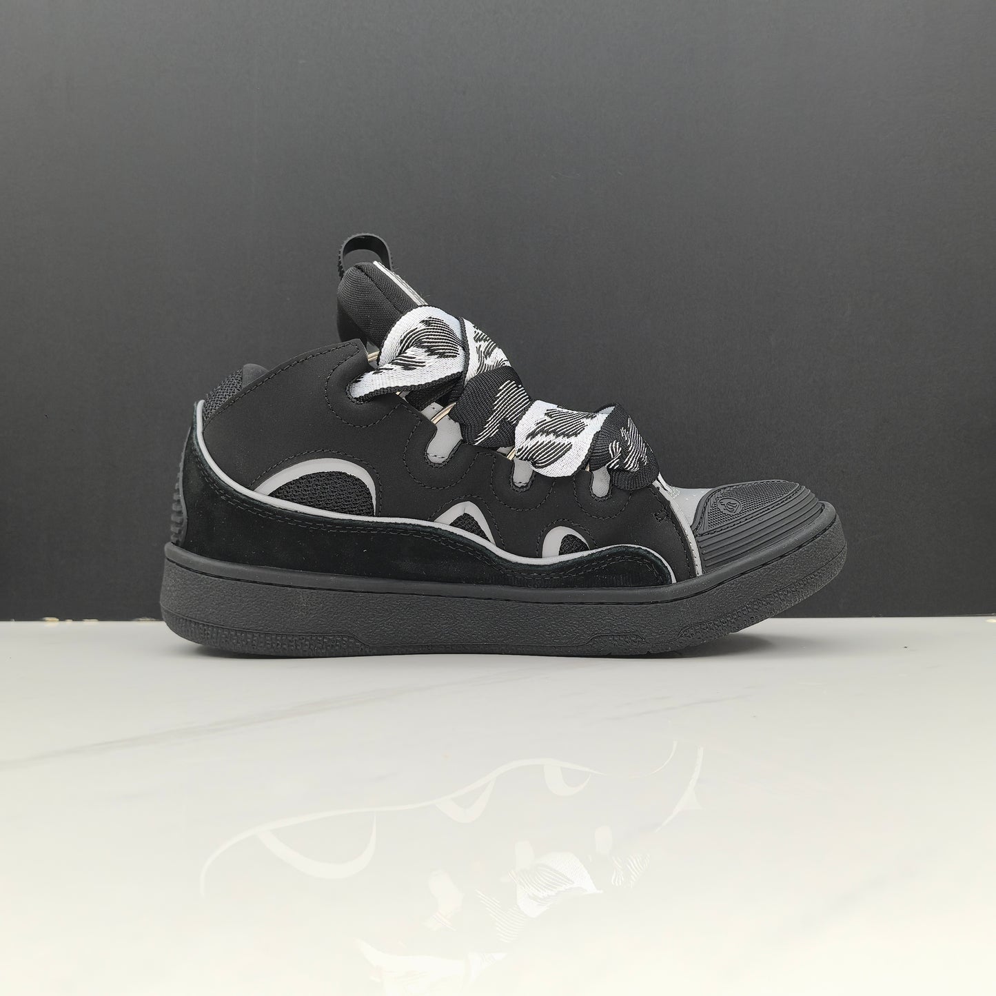 Lanvin Curb Lace-Up Sneakers