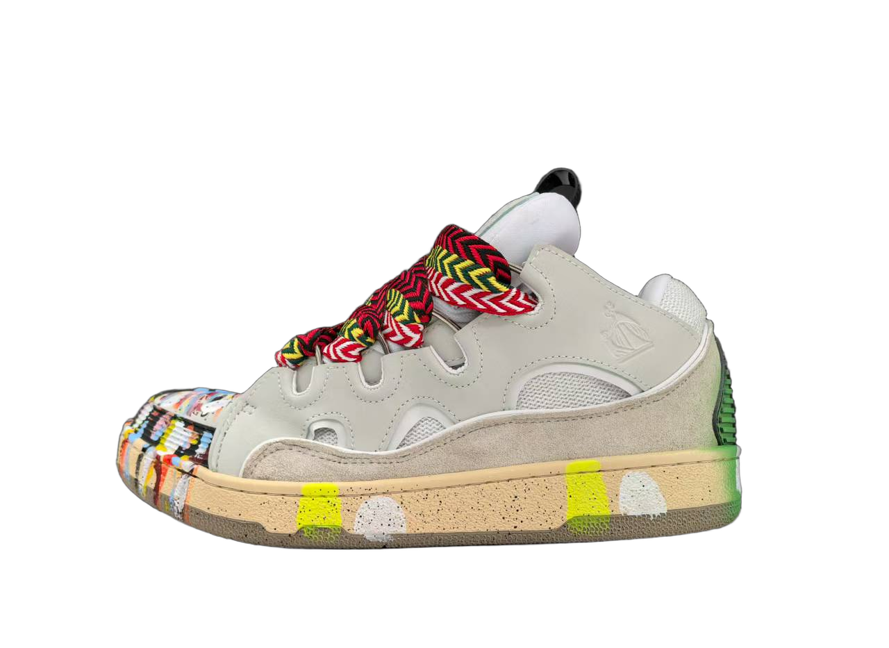 Lanvin Curb Lace-Up Sneakers