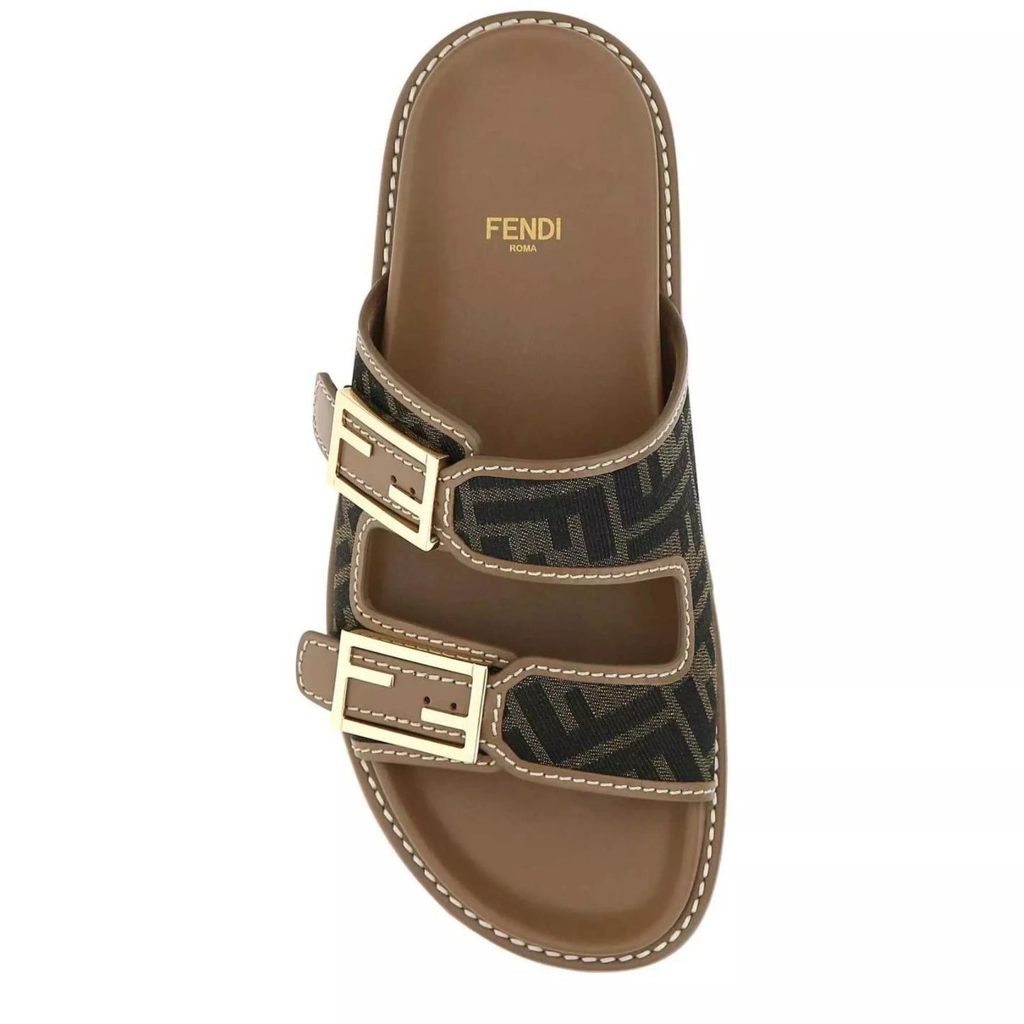 Fendi Plaque Sandals