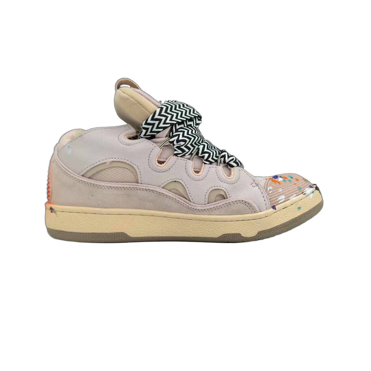 Lanvin Curb Lace-Up Sneakers