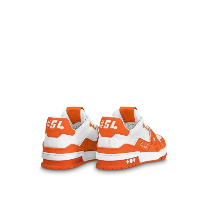 Louis Vuitton LV Trainer White Orange
