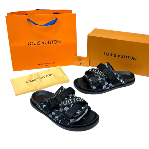 Louis Vuitton Black Slippers