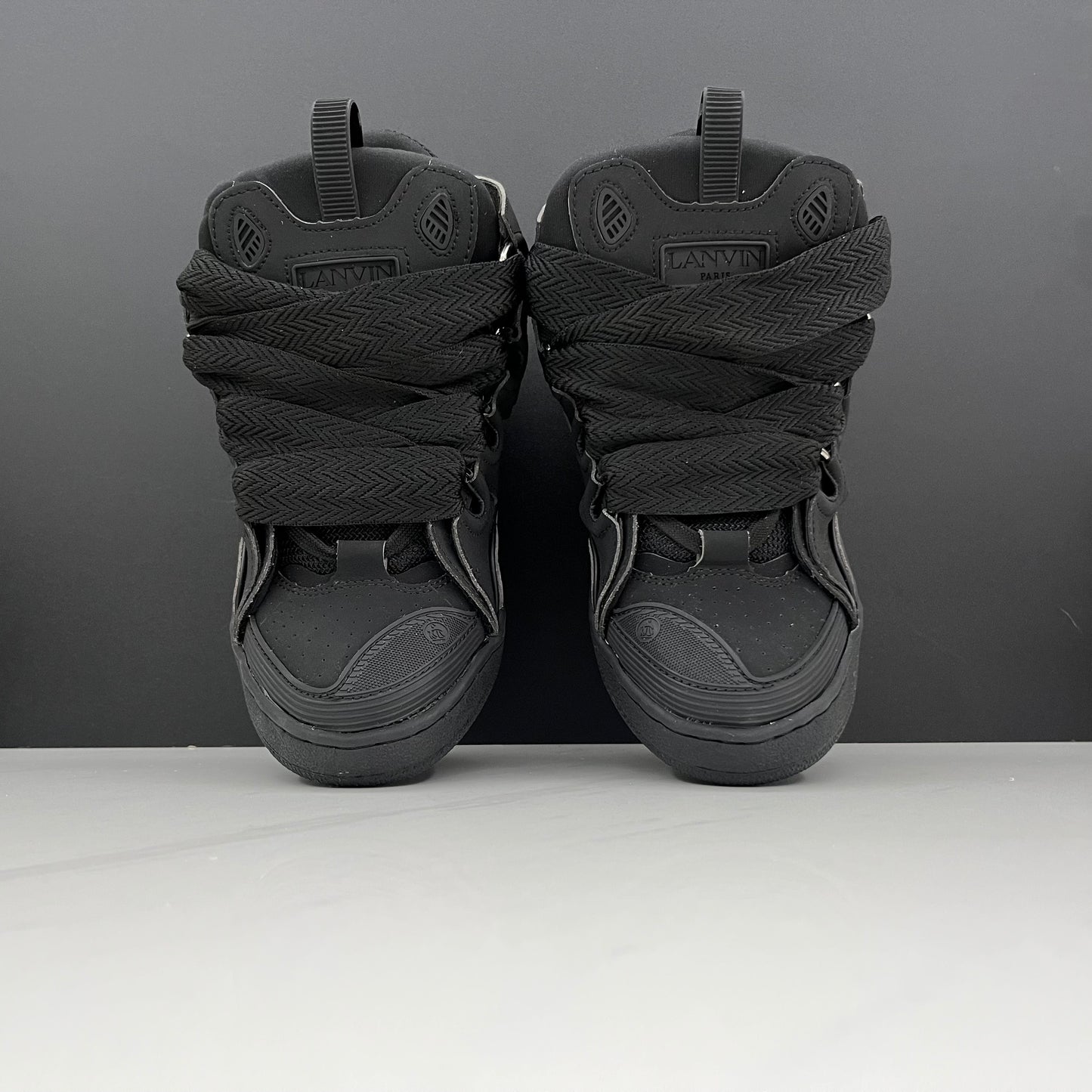 Lanvin Curb Lace-Up Sneakers