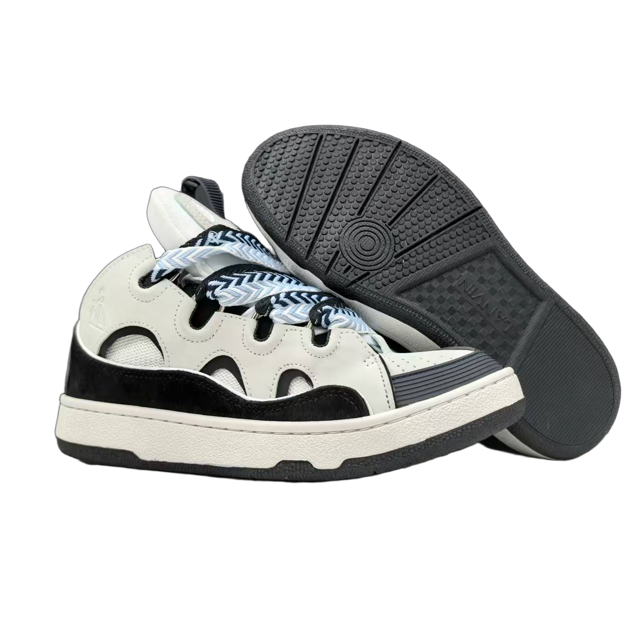 Lanvin Curb Lace-Up Sneakers
