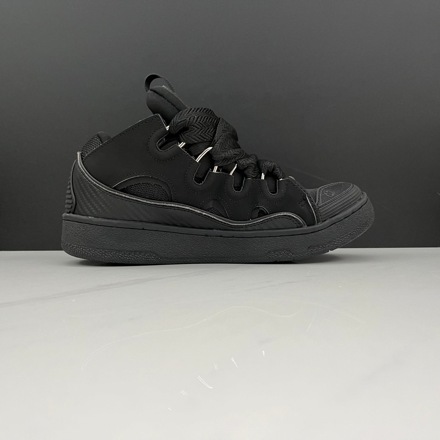 Lanvin Curb Lace-Up Sneakers