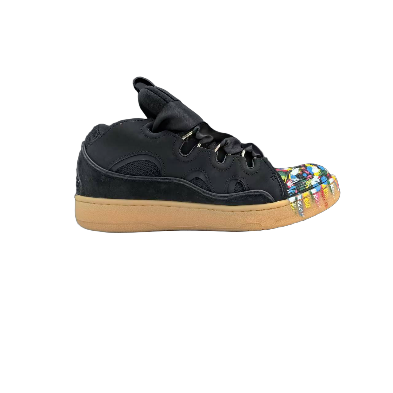 Lanvin Curb Lace-Up Sneakers