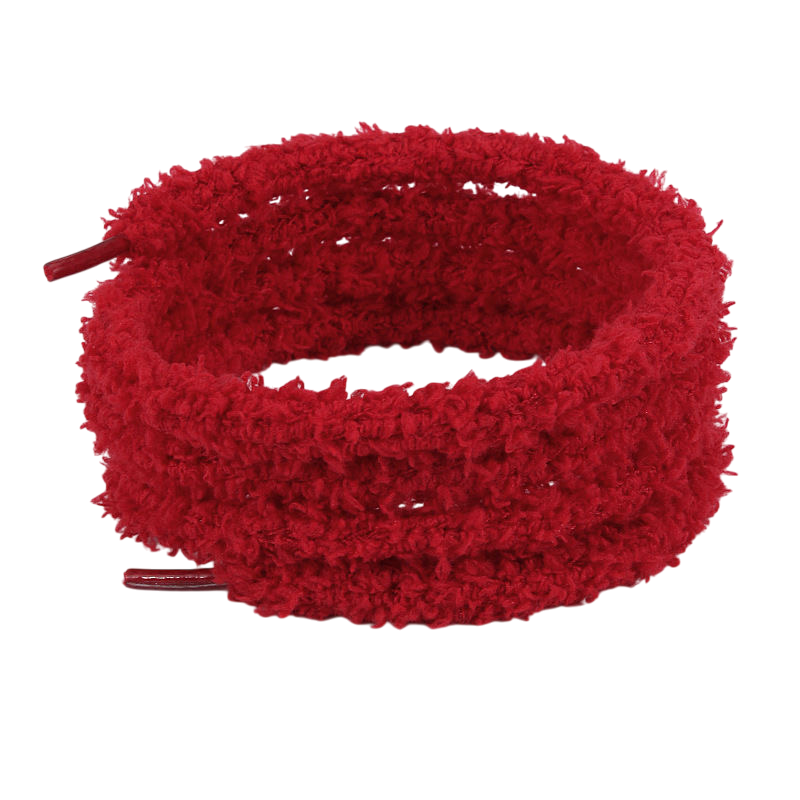 Red Thin Fluffy laces