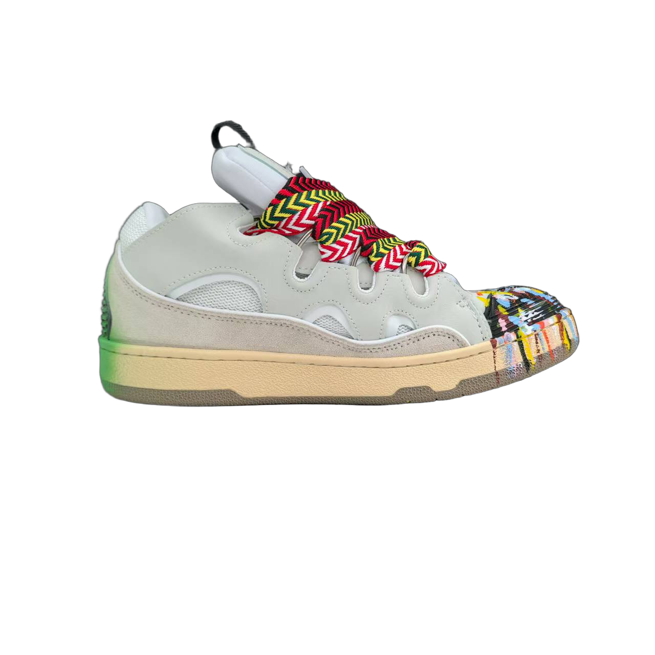 Lanvin Curb Lace-Up Sneakers