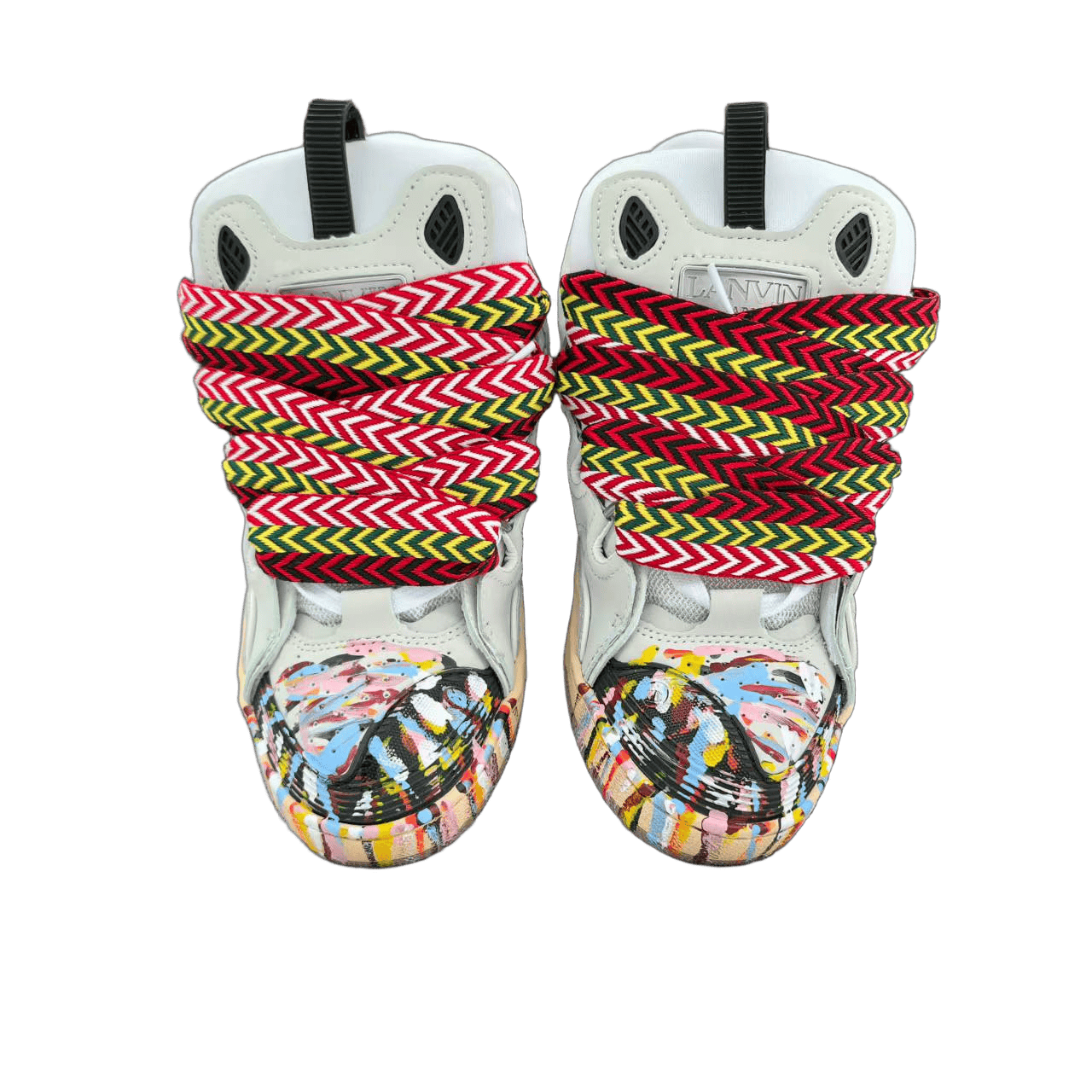 Lanvin Curb Lace-Up Sneakers