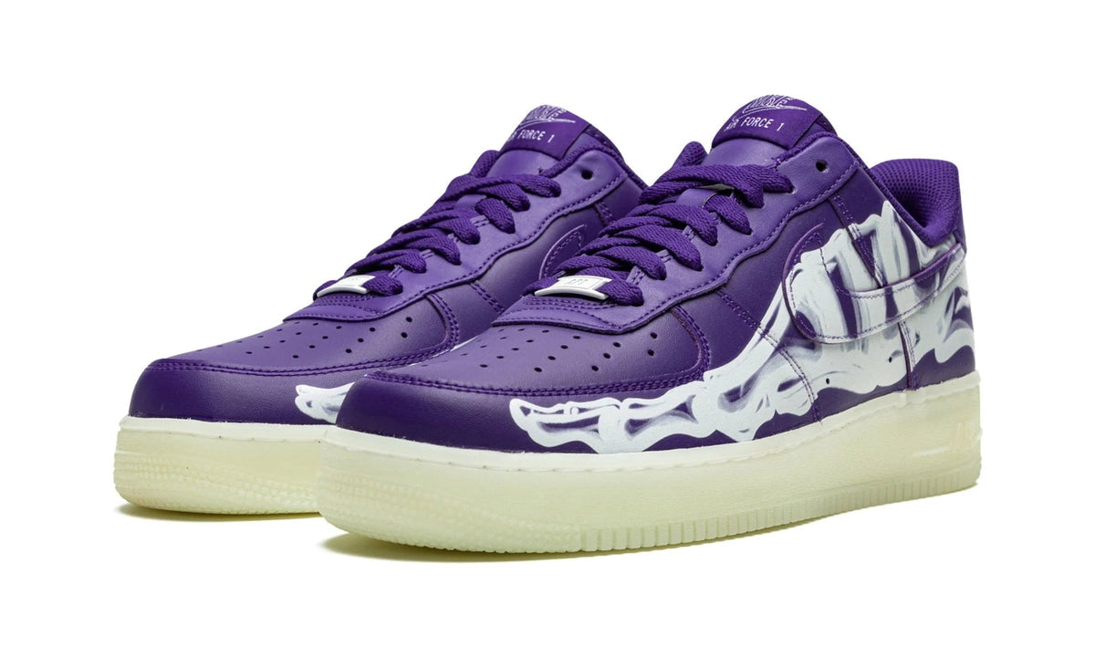Nike Air Force 1 Low Purple Skeleton Halloween