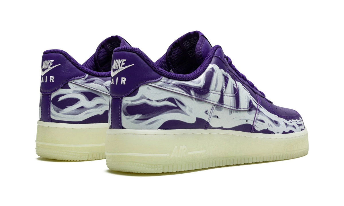 Nike Air Force 1 Low Purple Skeleton Halloween