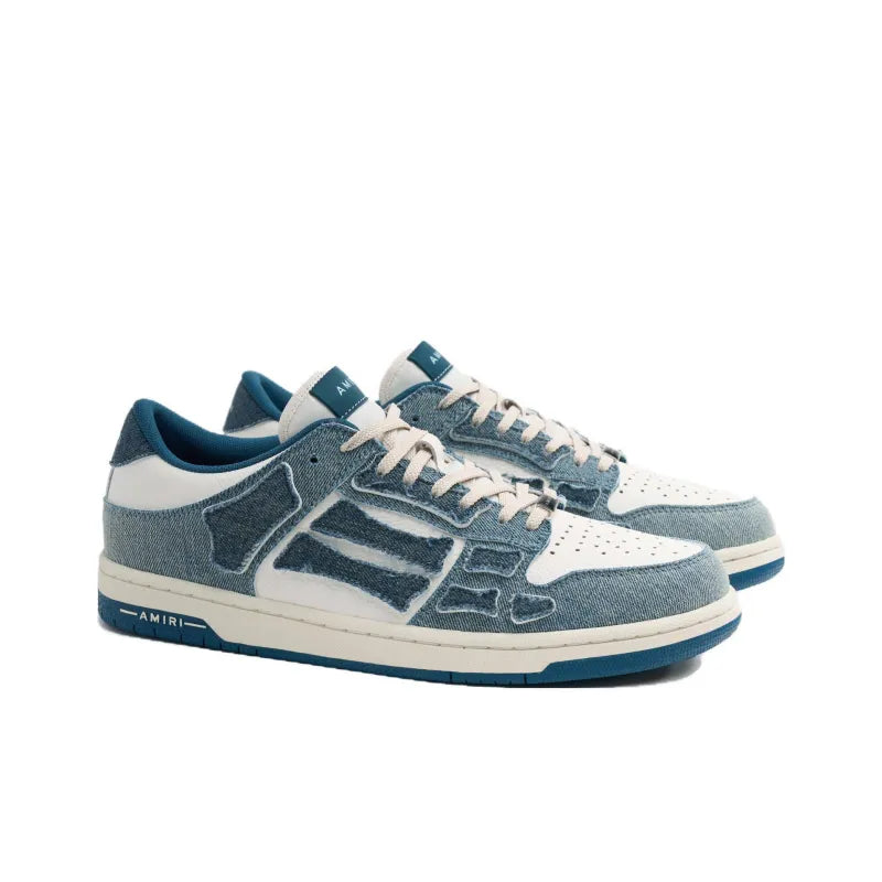 AMIRI Skel Top Low Denim Slate Blue US M 11