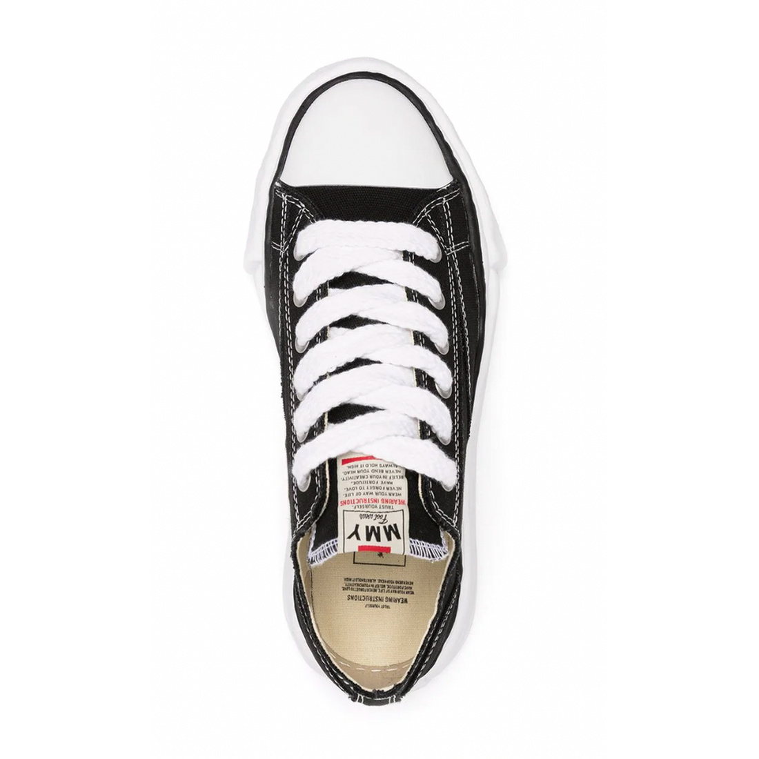 MAISON MIHARA YASUHIRO "PETERSON" BLACK SNEAKERS