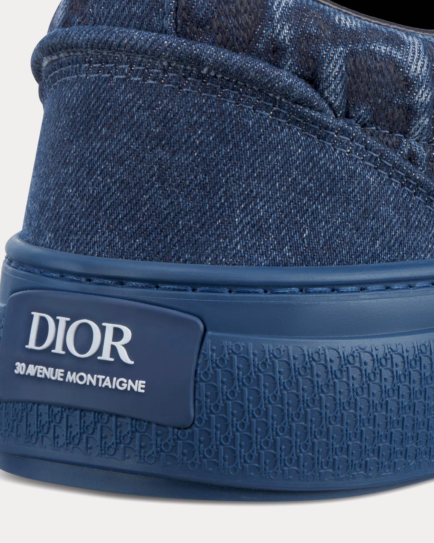 B33 Dior Oblique Denim Blue Low Top Sneakers