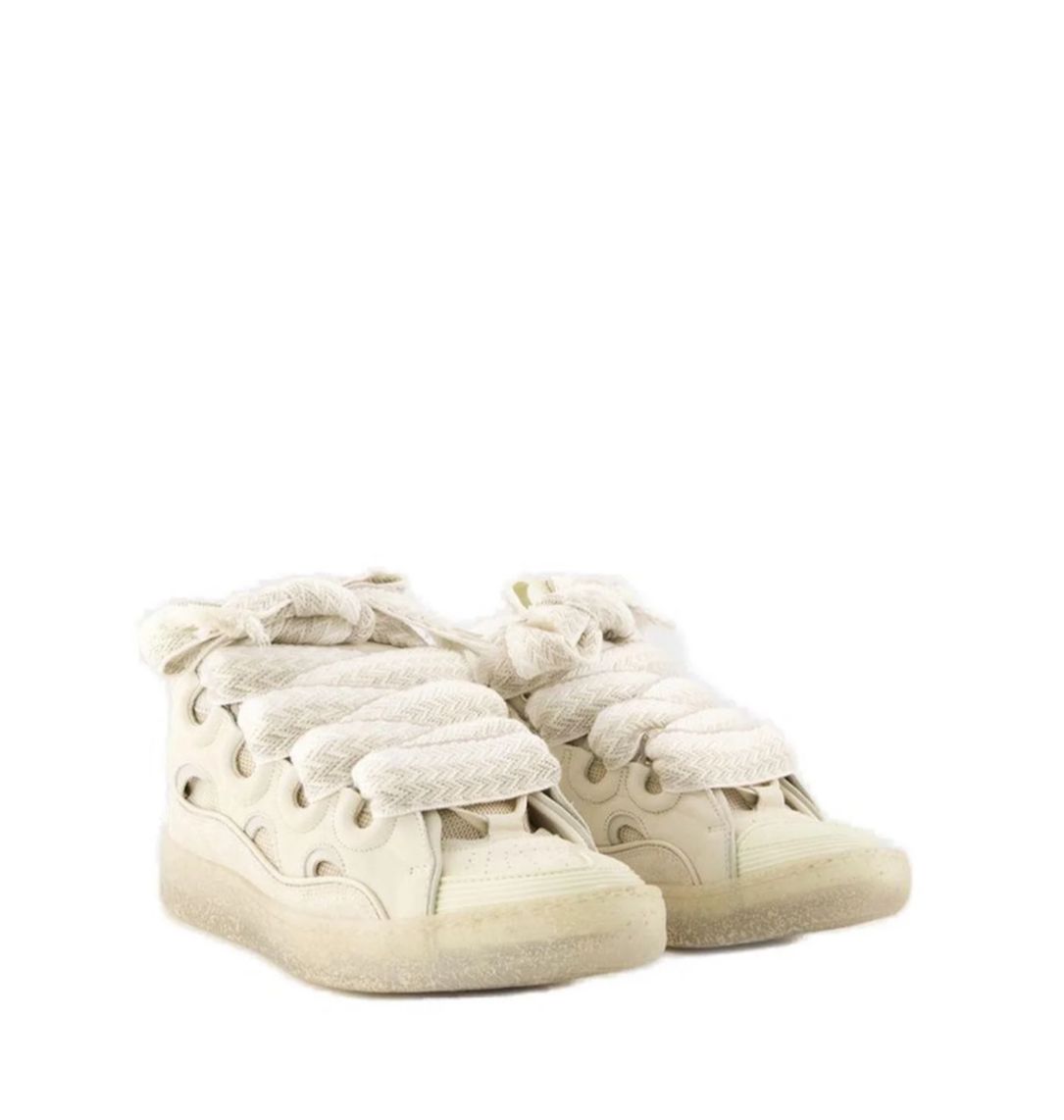 Lanvin Curb Lace-Up Sneakers
