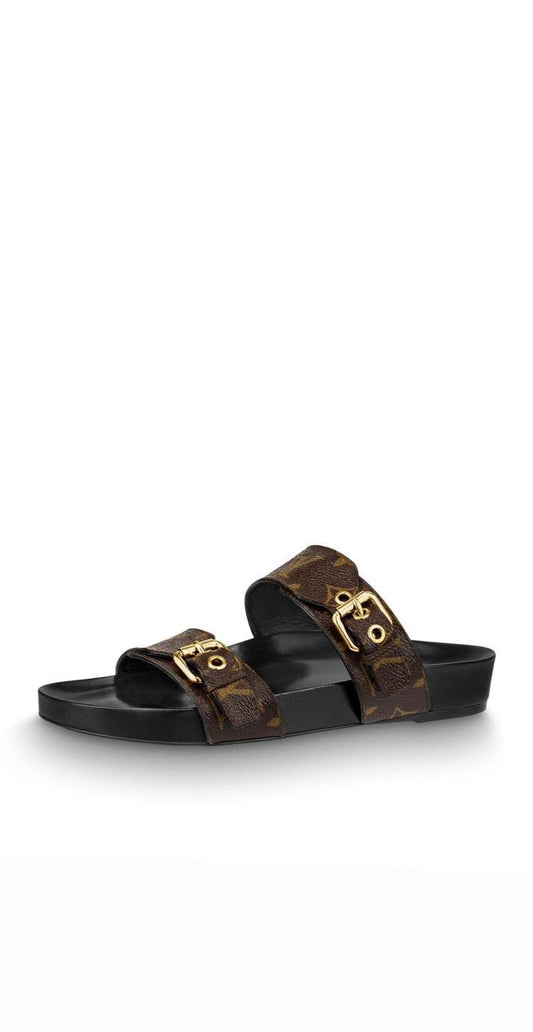 Louis Vuitton Brown Slippers