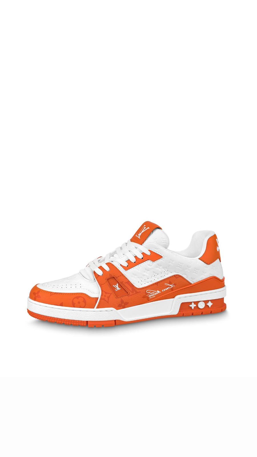 Louis Vuitton LV Trainer White Orange
