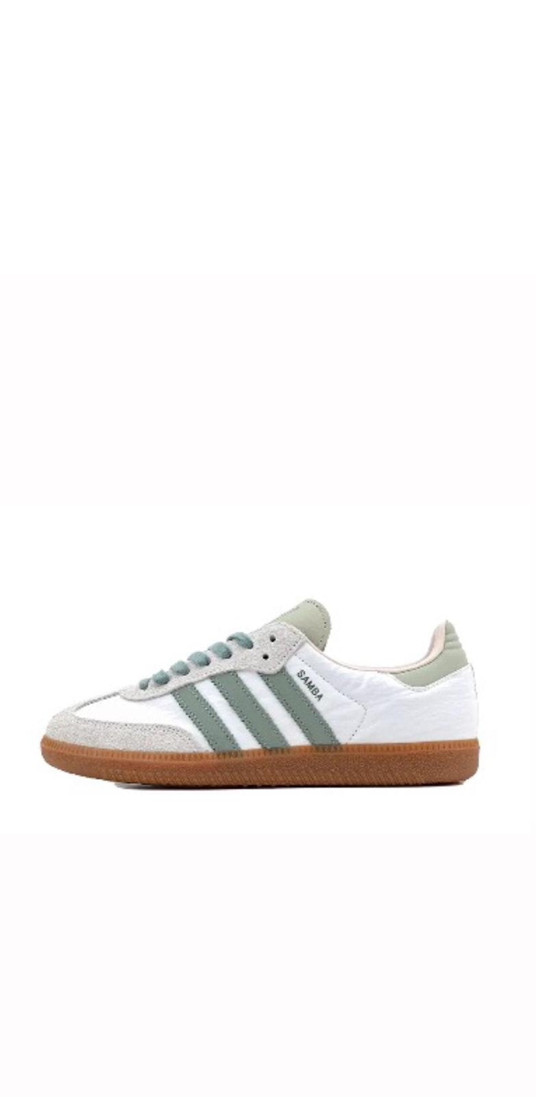 Adidas Samba OG Cloud White Silver Green