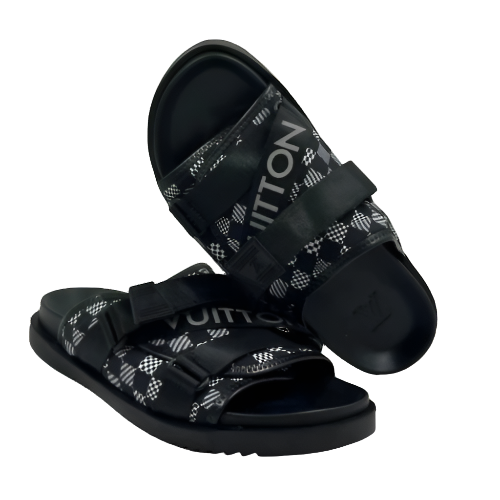 Louis Vuitton Black Slippers