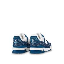 Louis Vuitton LV Trainer Monogram Denim White Blue