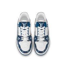 Louis Vuitton LV Trainer Monogram Denim White Blue